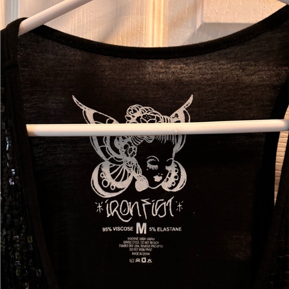 Sequin iron fist sugar skull tunic - Picture 2 of 3